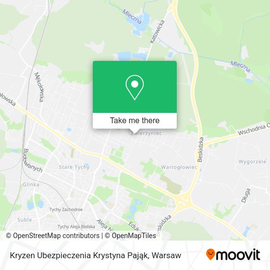 Kryzen Ubezpieczenia Krystyna Pająk map