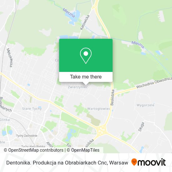 Dentonika. Produkcja na Obrabiarkach Cnc map