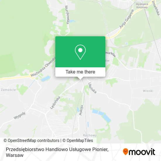 Карта Przedsiębiorstwo Handlowo Usługowe Pionier