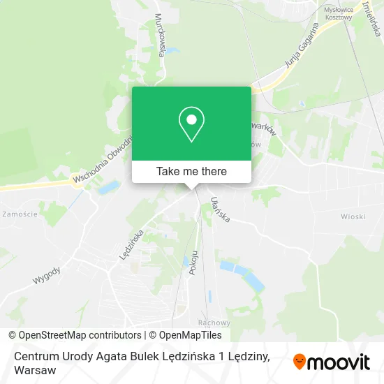 Карта Centrum Urody Agata Bulek Lędzińska 1 Lędziny