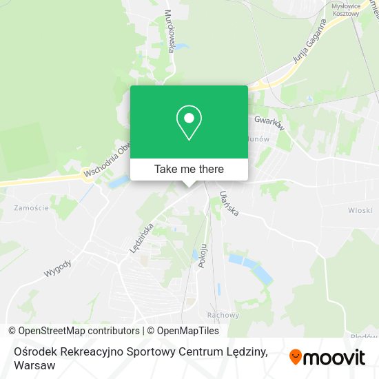 Ośrodek Rekreacyjno Sportowy Centrum Lędziny map