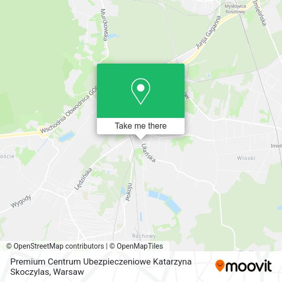 Premium Centrum Ubezpieczeniowe Katarzyna Skoczylas map