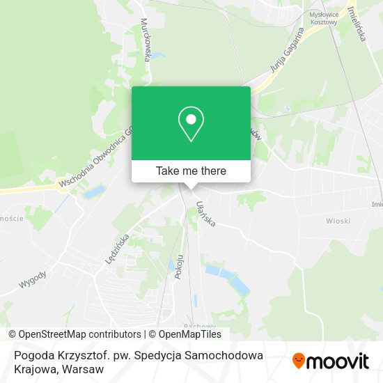 Pogoda Krzysztof. pw. Spedycja Samochodowa Krajowa map