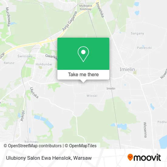 Карта Ulubiony Salon Ewa Henslok