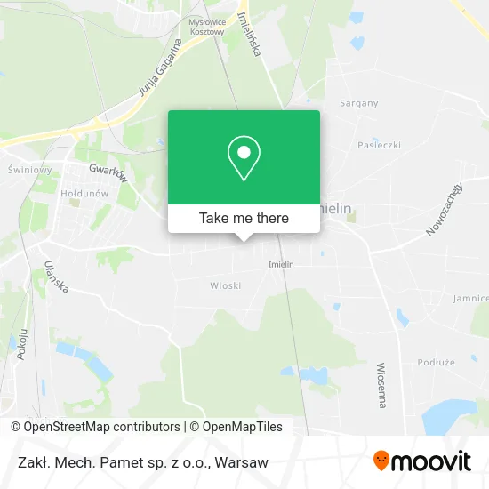 Zakł. Mech. Pamet sp. z o.o. map