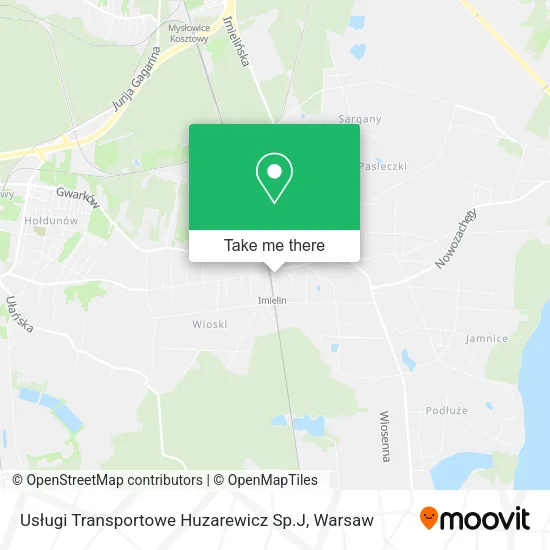 Карта Usługi Transportowe Huzarewicz Sp.J