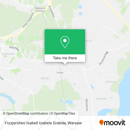 Карта Fryzjerstwo Isabell Izabela Grabda