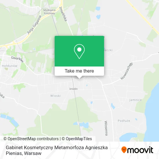 Карта Gabinet Kosmetyczny Metamorfoza Agnieszka Pienias