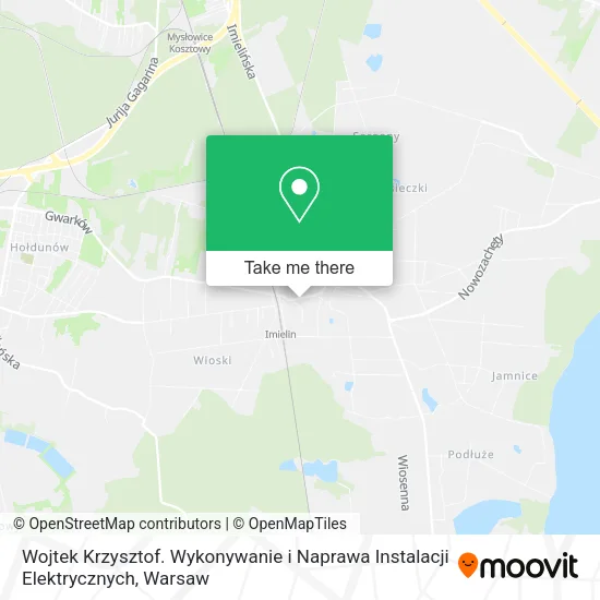 Карта Wojtek Krzysztof. Wykonywanie i Naprawa Instalacji Elektrycznych