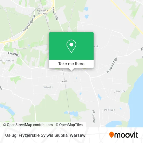 Карта Usługi Fryzjerskie Sylwia Siupka