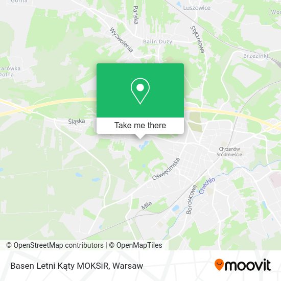 Basen Letni Kąty MOKSiR map