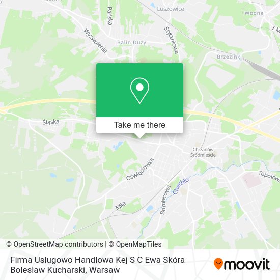 Firma Uslugowo Handlowa Kej S C Ewa Skóra Boleslaw Kucharski map