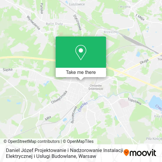 Daniel Józef Projektowanie i Nadzorowanie Instalacji Elektrycznej i Usługi Budowlane map