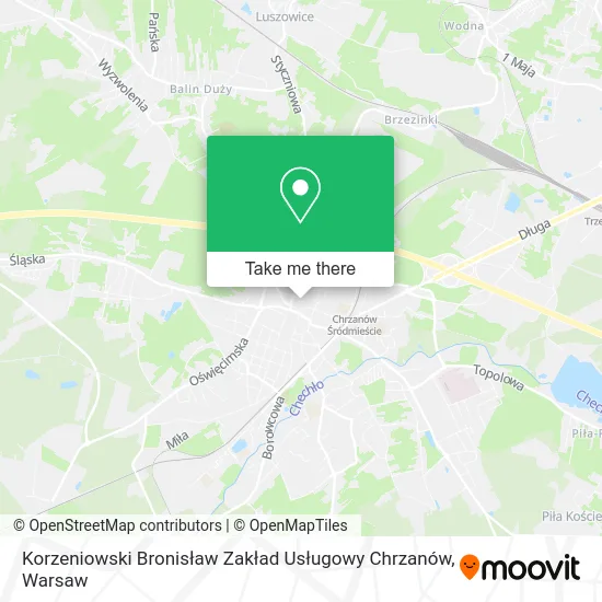 Korzeniowski Bronisław Zakład Usługowy Chrzanów map