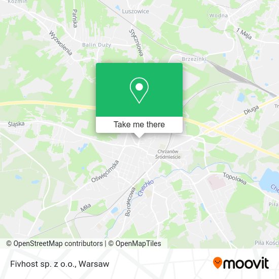 Fivhost sp. z o.o. map