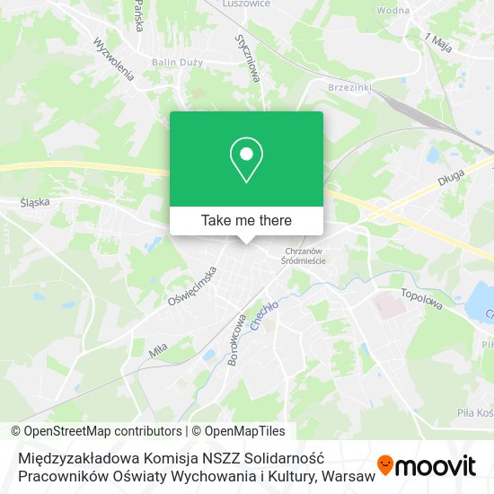 Międzyzakładowa Komisja NSZZ Solidarność Pracowników Oświaty Wychowania i Kultury map