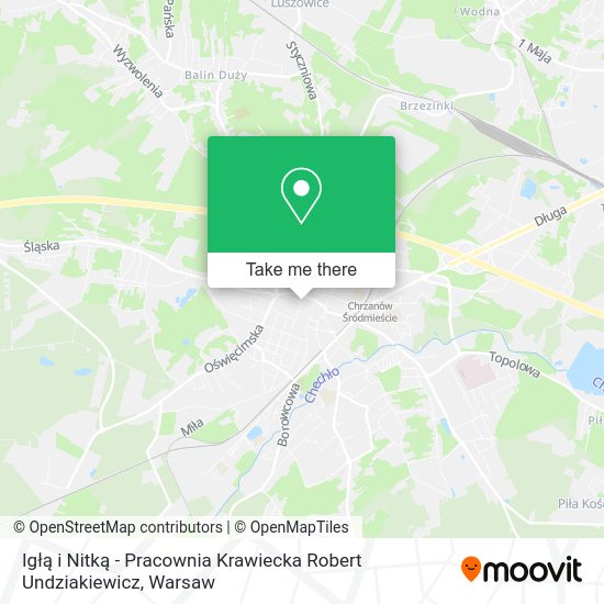 Igłą i Nitką - Pracownia Krawiecka Robert Undziakiewicz map