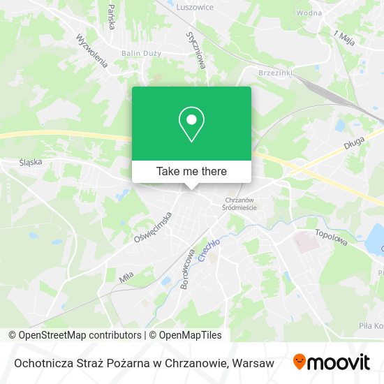 Ochotnicza Straż Pożarna w Chrzanowie map