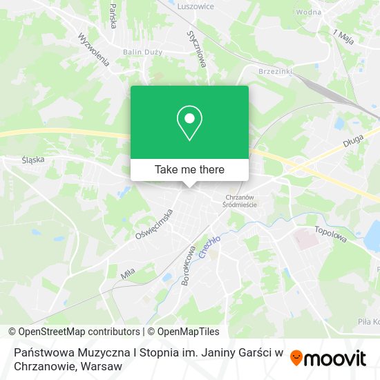 Państwowa Muzyczna I Stopnia im. Janiny Garści w Chrzanowie map