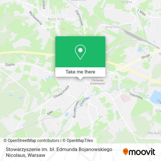 Stowarzyszenie im. bł. Edmunda Bojanowskiego Nicolaus map