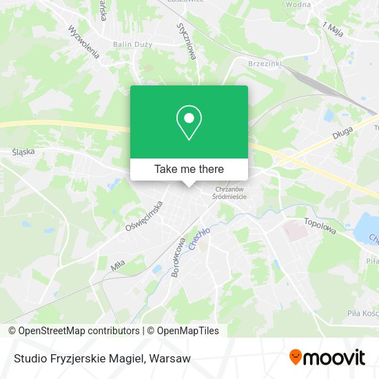 Studio Fryzjerskie Magiel map