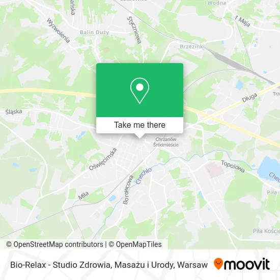 Карта Bio-Relax - Studio Zdrowia, Masażu i Urody