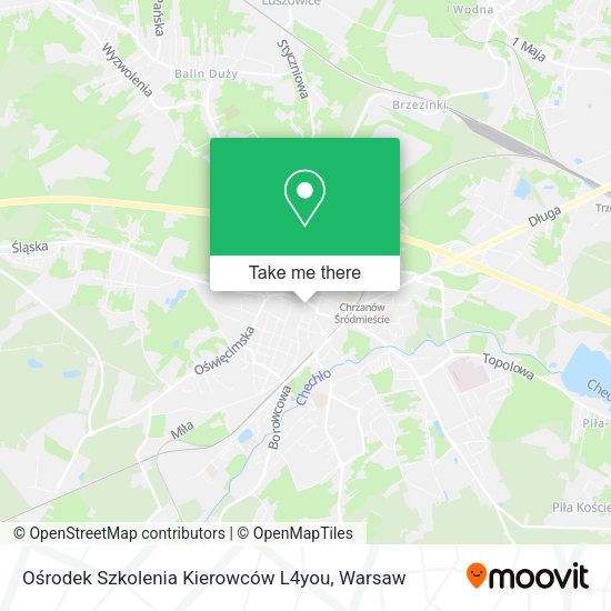 Ośrodek Szkolenia Kierowców L4you map