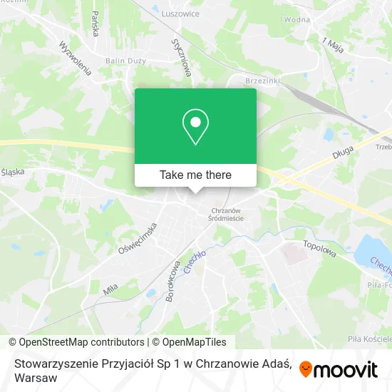 Stowarzyszenie Przyjaciół Sp 1 w Chrzanowie Adaś map