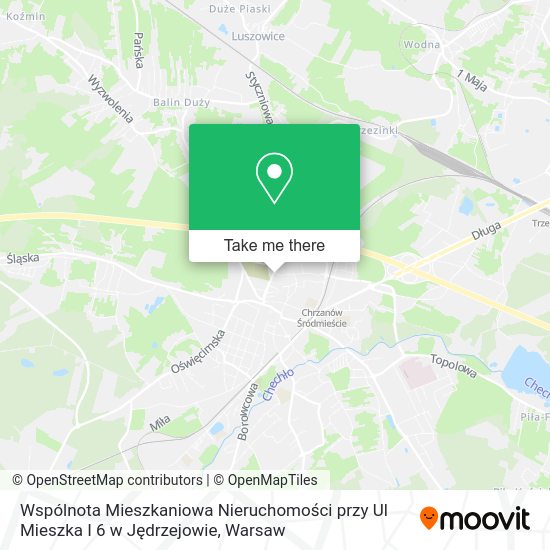 Wspólnota Mieszkaniowa Nieruchomości przy Ul Mieszka I 6 w Jędrzejowie map