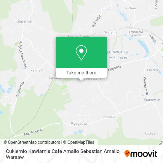 Cukiernio Kawiarnia Cafe Amalio Sebastian Amalio map