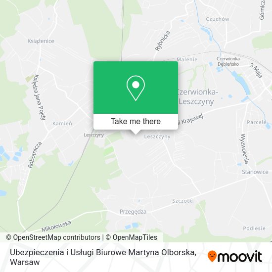 Ubezpieczenia i Usługi Biurowe Martyna Olborska map