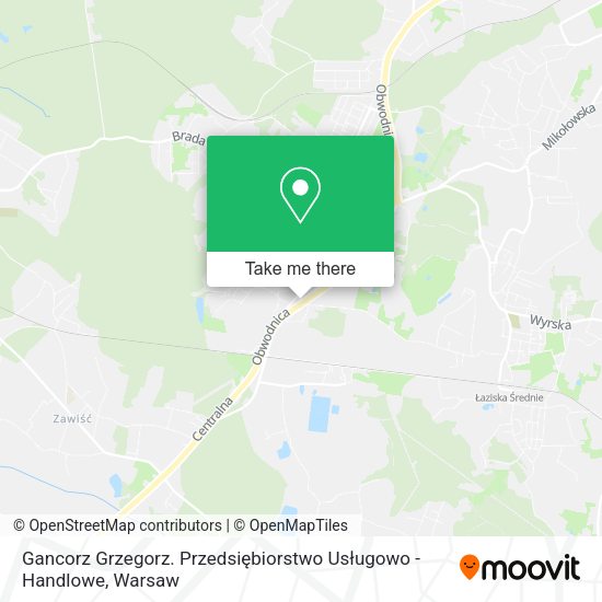 Gancorz Grzegorz. Przedsiębiorstwo Usługowo - Handlowe map