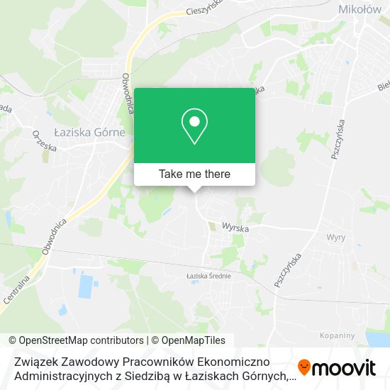 Związek Zawodowy Pracowników Ekonomiczno Administracyjnych z Siedzibą w Łaziskach Górnych map