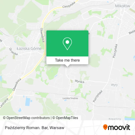 Październy Roman. Bar map