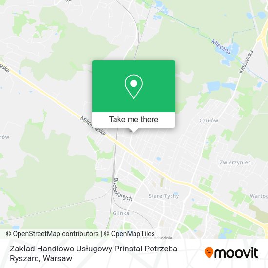 Zakład Handlowo Usługowy Prinstal Potrzeba Ryszard map