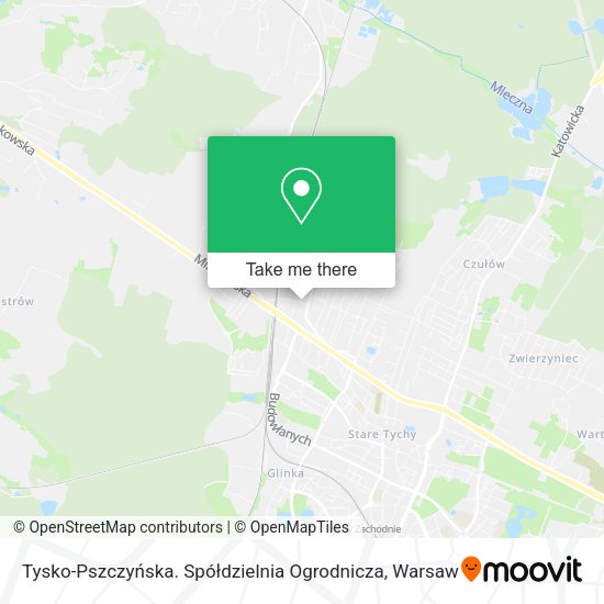 Tysko-Pszczyńska. Spółdzielnia Ogrodnicza map