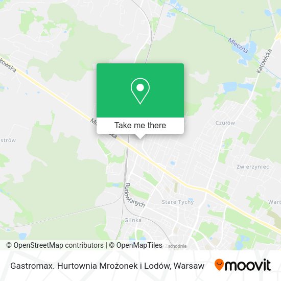 Gastromax. Hurtownia Mrożonek i Lodów map