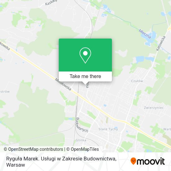 Ryguła Marek. Usługi w Zakresie Budownictwa map