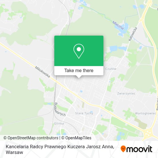 Kancelaria Radcy Prawnego Kuczera Jarosz Anna map