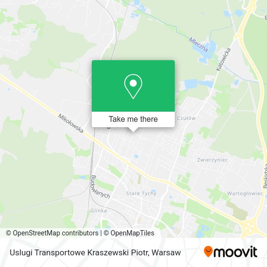 Uslugi Transportowe Kraszewski Piotr map