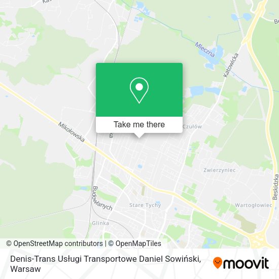 Denis-Trans Usługi Transportowe Daniel Sowiński map