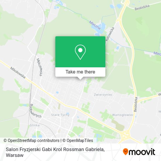 Salon Fryzjerski Gabi Krol Rossman Gabriela map