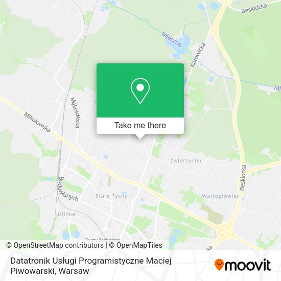 Datatronik Usługi Programistyczne Maciej Piwowarski map