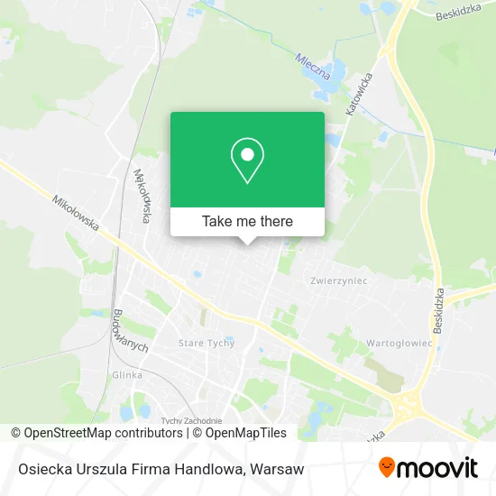 Карта Osiecka Urszula Firma Handlowa
