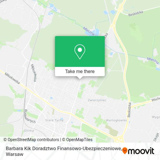 Barbara Kik Doradztwo Finansowo-Ubezpieczeniowe map