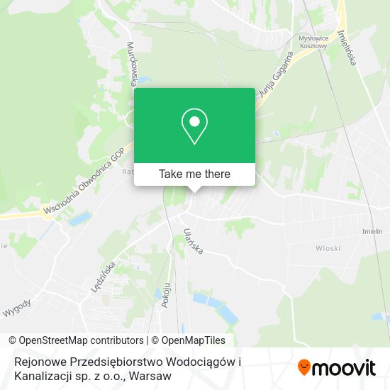 Rejonowe Przedsiębiorstwo Wodociągów i Kanalizacji sp. z o.o. map