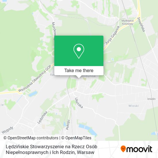 Lędzińskie Stowarzyszenie na Rzecz Osób Niepełnosprawnych i Ich Rodzin map