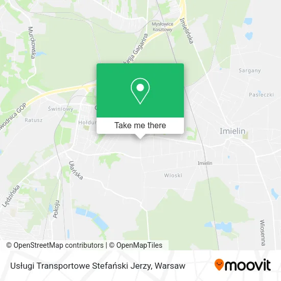 Карта Usługi Transportowe Stefański Jerzy