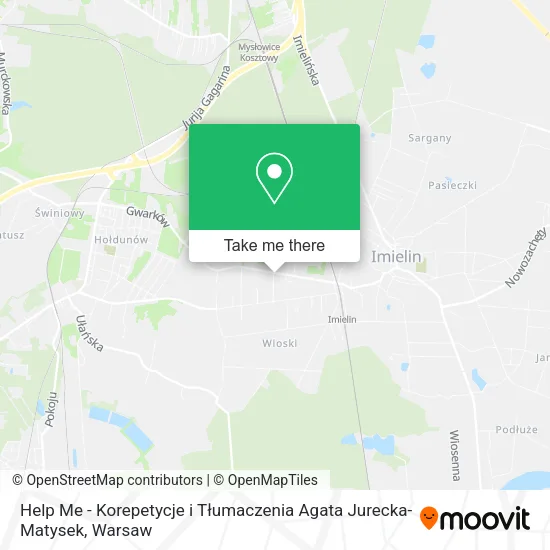 Help Me - Korepetycje i Tłumaczenia Agata Jurecka-Matysek map