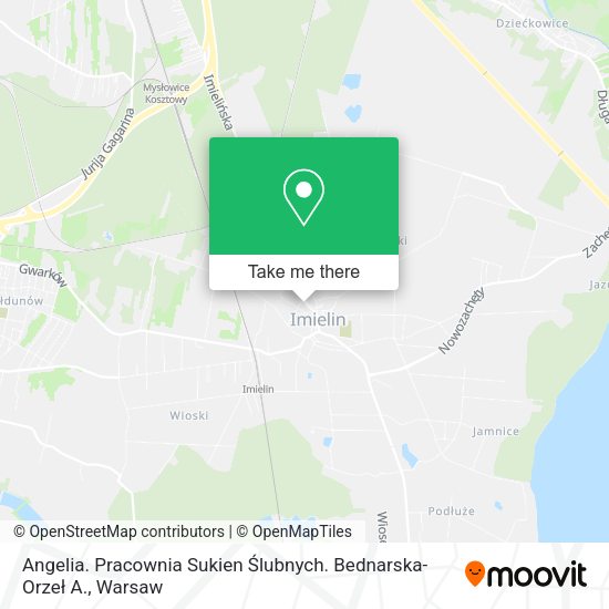 Angelia. Pracownia Sukien Ślubnych. Bednarska-Orzeł A. map